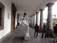 Quito.  Prezidentský palác. Dnes je tady přístup povolen.