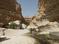 Wadi Bani Khalid  V horní části vádí vyvěrá pramen přiváděný podzemní řekou. : Wadi Bani Khalid