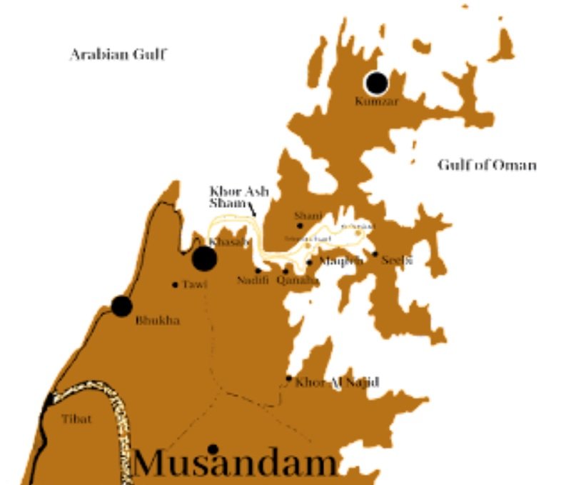 Den 7. Dhow Cruise fjordem  Khor Sam
